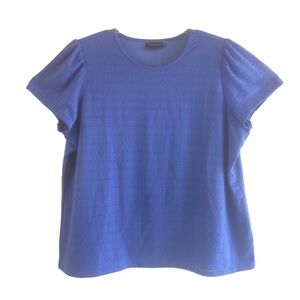 Rafaella Blue Eyelet Women’s Top Blouse Shirt Sz XXL. NWT